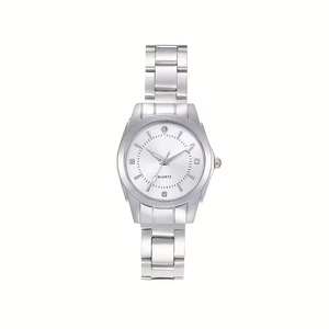 Montre à quartz minimaliste pour femme, bracelet en acier inoxydable, cadran blanc, montre tendance pour tous les jours - Product Image 6