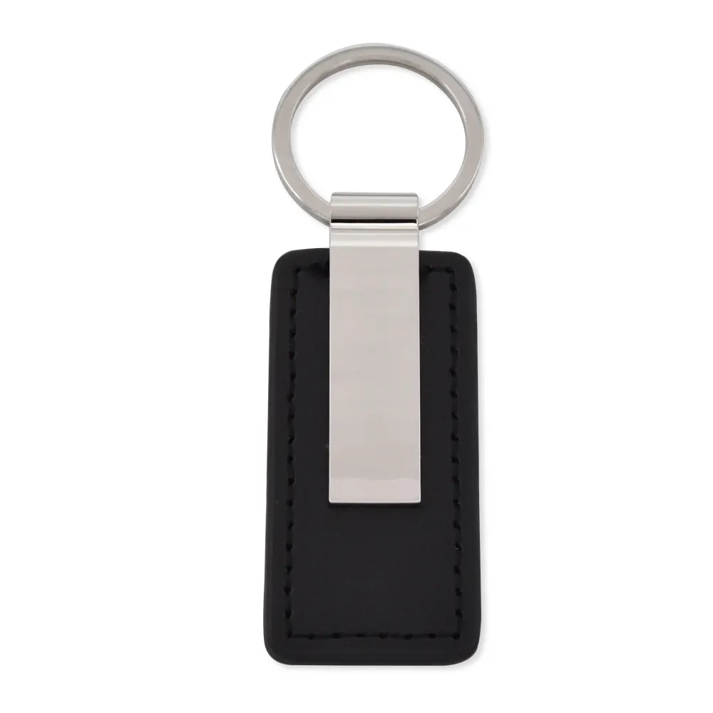 Wholesaler brand logo customized fashion promotional PU leather key chain