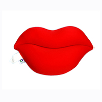 Cojines Decorativos para el Hogar, el Automóvil o el Sofá, Rellenos de Microperlas Suaves y Ligeras, con Forma de Labios en 3D, Ideales para Regalo