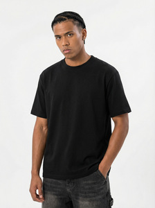 T-shirts amples multicolores vierges à col rond pour hommes en coton et polyester, tailles fortes <span class=keywords><strong>3XL</strong></span> - Product Image 4