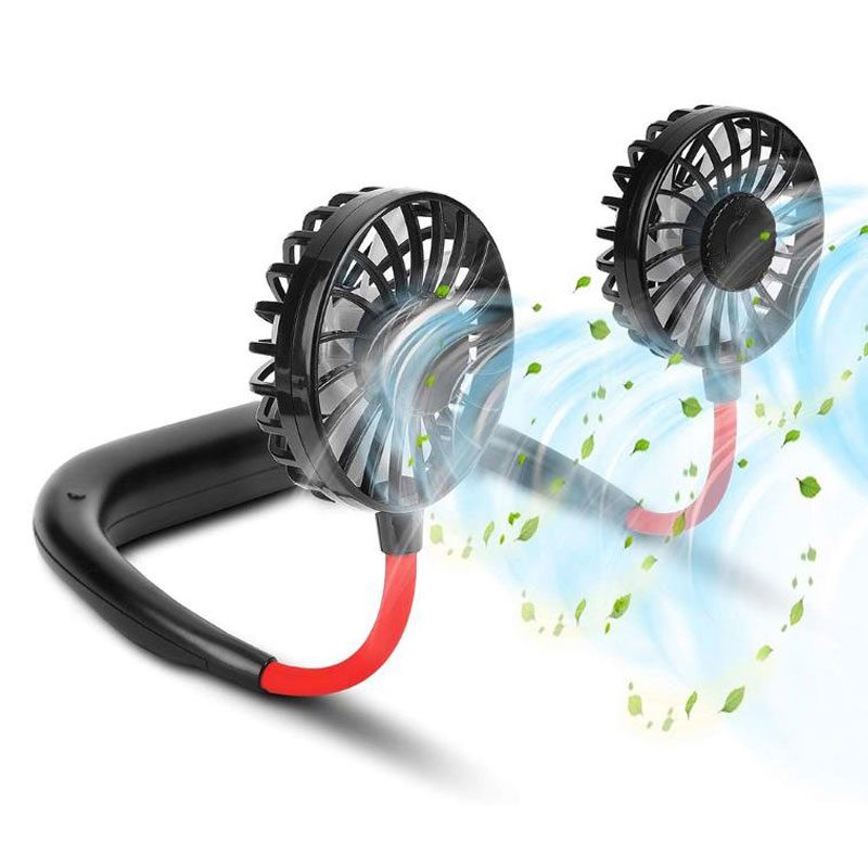 2022 Hanging Neck Fan Outdoor sports Wearable Fan Rechargeable Electric Fan