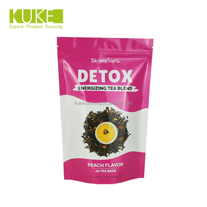 Individuell bedruckte 28-Tage-<span class=keywords><strong>Detox</strong></span> <span class=keywords><strong>Slim</strong></span> Flache Bauch Teebeutel stehend Reißverschluss Abnehmen Gewicht-Teebeutel - Product Image 4