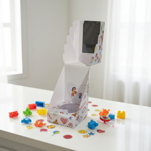 Boîtes d'emballage pour cupcakes auto-érectables en carton blanc écologique d'Arabie Saoudite avec doublure en papier artistique et gaufrage à chaud - Product Image 3