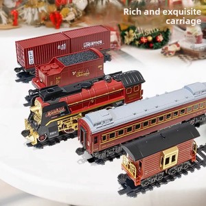 <span class=keywords><strong>Locomotive</strong></span> à vapeur rétro transfrontalière, jouet classique, modèle télécommandé avec lumières et effets de fumée et d'eau, échelle 1:5 - Product Image 3