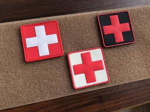 2x2インチPVCメディック赤十字EMS EMT MED戦術パッチ - Product Image 2