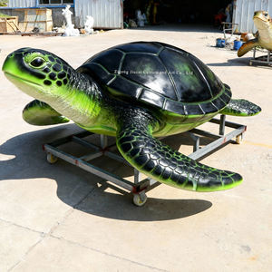 इनडोर/आउटडोर एक्वैरियम और महासागर पार्कों के लिए जीवन एनिमेटेड स्टील समुद्री कछुए मॉडल - Product Image 1