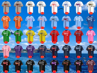 Maillot de baseball personnalisé à rayures fines, maillot de baseball imprimé, nom et numéro d'équipe personnalisés, uniforme de baseball OEM ODM