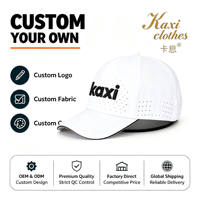 Casquette de baseball Ultimate Dry à 6 panneaux perforée respirante, motif lettres, style sportif et formel, en nylon, avec fermeture snapback, pour sports de plein air et camping