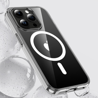 2025 kustom TPU PC sel penutup grosir Casing transparan magnetik bening Casing ponsel untuk iphone 17