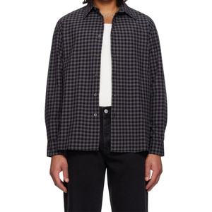 Camisa de Franela a Cuadros Casual para Hombre, Manga Larga, Diseño de Algodón, Cierre de Botones, Corte Holgado y Transpirable - Product Image 1