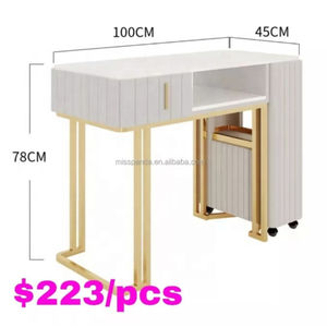 Yicheng belleza China Buena Mesa de manicura barata MESA DE MANICURA usada manicura de <span class=keywords><strong>uñas</strong></span> mesa de mármol con el mejor precio - Product Image 2