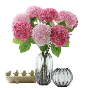 Flores Artificiales en Oferta, Hortensias de Cabeza Grande en Color Blanco, Rosa y Azul, Flor de Hortensia de Seda para Decoración de Bodas y Hogar - Product Image 5