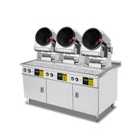 Wok de riz frit automatique pour restaurant intelligent Machine de cuisson des aliments Robot de cuisine Cuiseur électrique à rotation