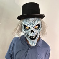 Capuche de bête halloween cospaly tête de taureau gris loup démon masque de sorcière habiller les accessoires
