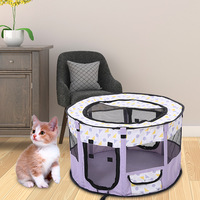 Tente octogonale Portable pliable d'intérieur pour animaux de compagnie, cage pour chats, chenil pour maisons, vente en gros