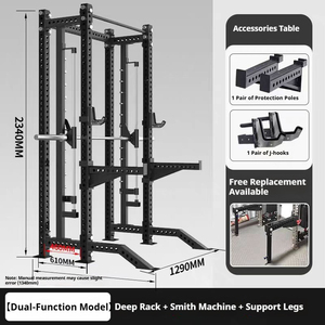 <span class=keywords><strong>Jaula</strong></span> de Sentadillas de Grado Comercial, Soporte Multifuncional <span class=keywords><strong>para</strong></span> Press de Banca <span class=keywords><strong>para</strong></span> Levantamiento de Pesas y <span class=keywords><strong>CrossFit</strong></span> - Product Image 5