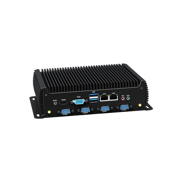 Intel Core I3 I5 I7 5th 7th 10th Gen 7200U Dual LAN RJ45 RS232 RS485 WiFi Fanless Industrial Mini Desktop PC Computer