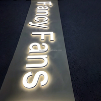 Enseigne en lettres acryliques 3D personnalisées, étanches, avec éclairage LED, indice de protection IP65/IP66/IP67, commande par application, montage mural pour utilisation en intérieur/extérieur
