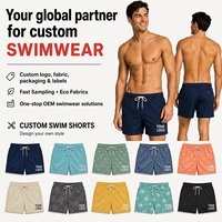 Shorts de Baño para Hombre, Ecológicos, con Estampado Personalizado, Cintura Elástica, Secado Rápido, Corte Ajustado, Bolsillos con Velcro, para Surf