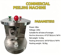 Mesin Pengupas Kulit Jeruk Mini untuk Meja Dapur, Komersial, Elektrik, Penghilang Kulit Buah untuk Pabrik Jus Buah