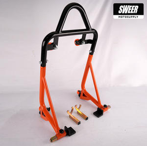 Cavalletto Regolabile per Moto con Ruote Universali, Supporto per Riparazione Ruota Posteriore - Product Image 5