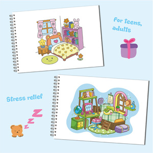 Livre de coloriage pour enfants, adultes et adolescents avec des personnages d'animaux super mignons, des motifs faciles et simples pour des livres de coloriage relaxants - Product Image 3