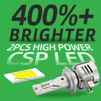 Ampoules de phare LED H7 personnalisées, réglables à 360 degrés, 9000Lm, 90 Watts, adaptées aux voitures, motos et camions