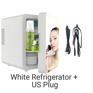 Mini Refrigerador <span class=keywords><strong>de</strong></span> 4L <span class=keywords><strong>para</strong></span> Auto, Cosméticos, Cuidado <span class=keywords><strong>de</strong></span> la Piel, con Espejo LED, Refrigerador Doméstico Pequeño, Congelador, Reducción <span class=keywords><strong>de</strong></span> Ruido - Product Image 6