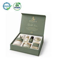 Boîte cadeau magnétique de luxe en forme de livre avec logo estampé à l'or, en carton rigide, pour coffrets de soins SPA
