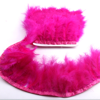 10M 14-15CM plumes de dinde naturelles pour lisière couture vêtements décor bricolage artisanat dinde Plumes ruban Plumas accessoires