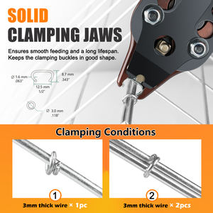 KAMSIN-Kit d'agrafeuse pneumatique à anneau en <span class=keywords><strong>C</strong></span> de 1/<span class=keywords><strong>2</strong></span> "avec agrafes de 1000 à 3.0mm (fermeture de 4.8 à mm) pour pièges à crabes, calibre K-SC760 16 - Product Image 3