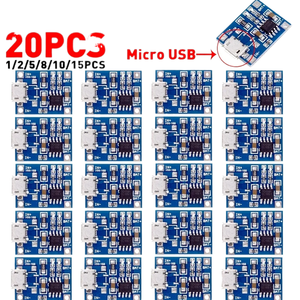 Type-c/Micro/Mini USB 5V 1A 18650 <span class=keywords><strong>TP4056</strong></span> Module de chargeur de batterie au Lithium carte de charge avec Protection double fonctions - Product Image 5