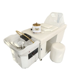 Sillón de Lavado de Cabello Profesional Kisen para Salón, con Masaje, Terapia de Agua para la Cabeza, Tanques de Almacenamiento y Circulación - Product Image 1