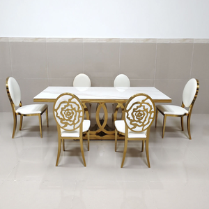 High Back Stainless Steel Chair Gold White <b>Light</b> Luxury <b>for</b> Hotels Restaurants Event Wedding Bridal Furniture <b>for</b> Apartments - Product Image 4