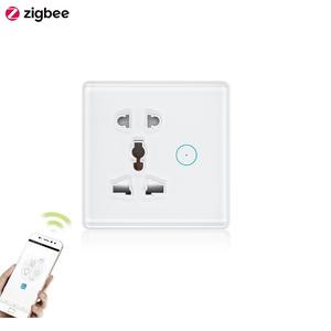 Enchufe de Pared Inteligente Tuya con Control por Aplicación Móvil, ZigBee, Wi-Fi, para Uso Industrial, Enchufe de Pared de 5 Pines, Tipo M <span class=keywords><strong>Indio</strong></span>, con Monitor de Energía - Product Image 1