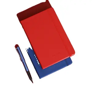 LOGOTIPO personalizado A4 A5 Tapa dura Pu cubierta de cuero estudiante empresa de negocios regalo Agenda planificador diario cuaderno