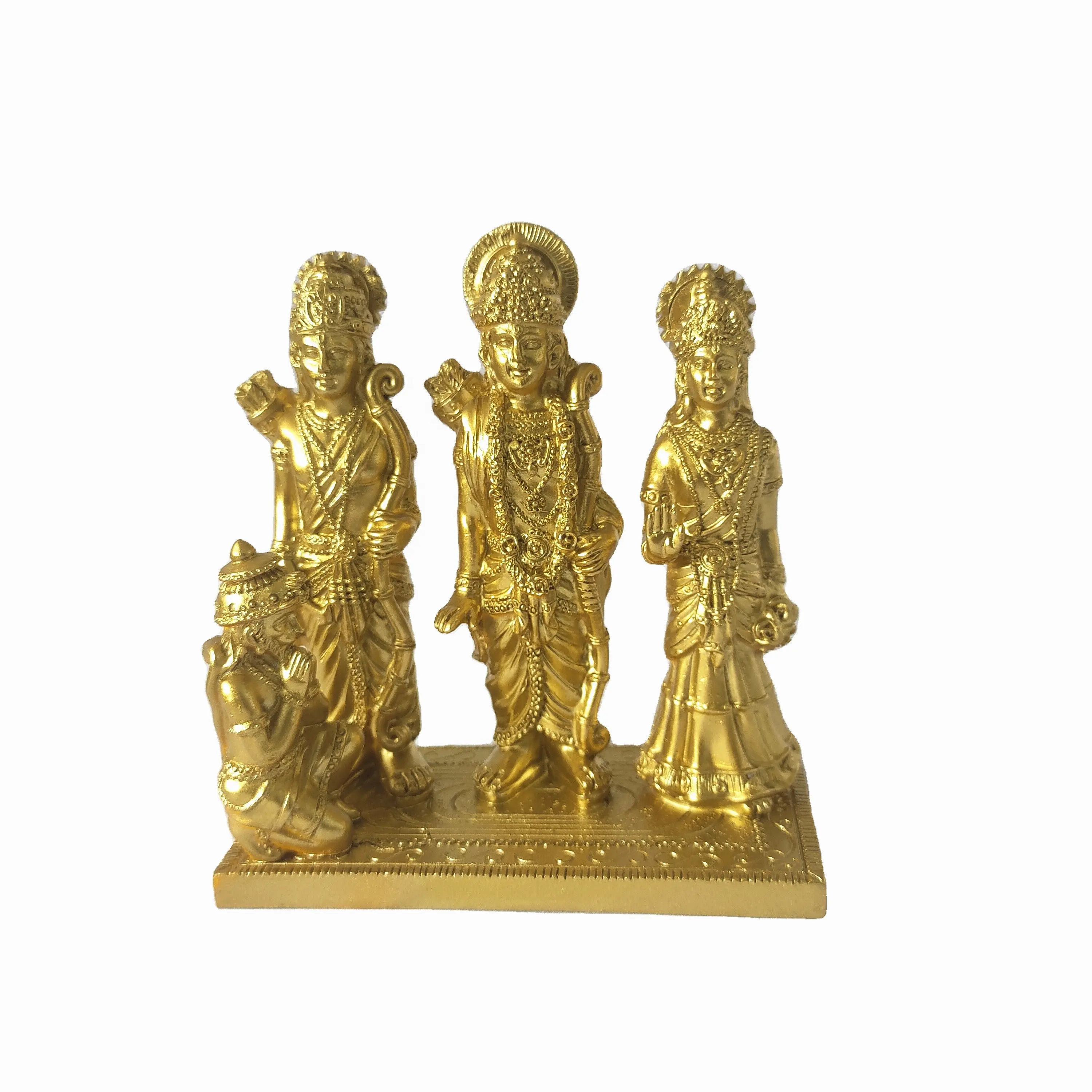 Estatua de decoración de Puja para el hogar, resina de polivinilo Ram, Darbar Ram, SIDA, Laxhman, Hanuman