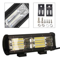 Barre lumineuse à LED hors route, 2 rangées Barra Led 32 "42" 50 "22 pouces 52 pouces 12D Flood Spot 360w Offroad 4x4 Car Truck Curved Led Light Bar