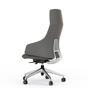 KOHO vendita calda nuovo moderno bracciolo sedia in pelle alluminio girevole ufficio sedia da visita comodo in pelle sedia Reception - Product Image 3