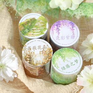 Thiên Nhiên Của Vương Quốc Loạt 1 Cuộn Băng Nhà Máy Chủ Đề Nước Kích Hoạt Vòng Dán Vật Liệu Vật Nuôi Cho Mặt Nạ Cao Su Cuốn Cẩm nang Trang Trí - Product Image 4