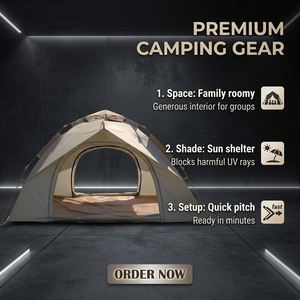 Carpa de Camping Plegable Automática de Una Sola Capa, de Tela Oxford, para Todas las Estaciones, de 1500-2000 mm, Seleccionada con Cuidado - Product Image 4