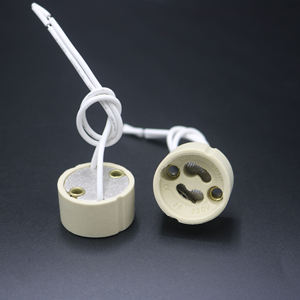 Bases de Lámpara de Cerámica Resistentes a Altas Temperaturas, Accesorios SKD de Fábrica, G5.3 MR16 GU10 LED, Focos de Tornillo de 10 cm, CA 85-165 V - Product Image 2