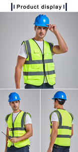 Chaleco de Seguridad Reflectante de Alta Visibilidad YS Personalizado con Múltiples Bolsillos para Construcción, Tráfico y Seguridad - Product Image 2