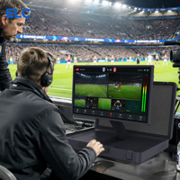 Monitor Portátil con Batería para Revisión de Video Deportivo Multicámara, Producción de Eventos en Vivo y Monitoreo de Transmisiones