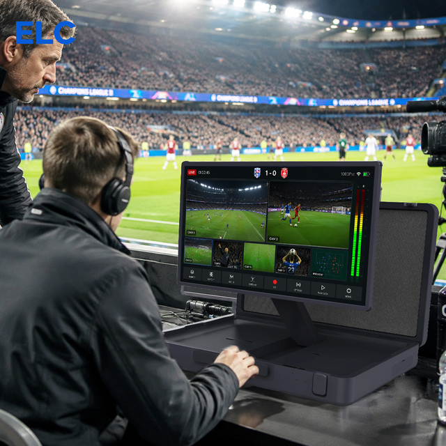 Battery Powered Briefcase Monitor for Multi Camera Sports Video Review Live Event Production and Broadcast Monitoring