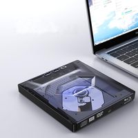 Unità CD DVD Esterna USB 3.0 Tipo C con Hub USB, Lettore di Schede SD Tipo-C, Lettore/Scrittore di Dischi CD DVD RW ROM, Adattatore
