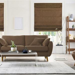 ستائر رومانية داخلية لاسلكية عالية الجودة ببطانة خصوصية أفقية تعتيم يدوي للمطابخ - Product Image 4