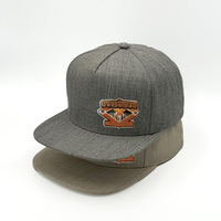 Gorra Heycap Fabricada en China, Unisex, de Lana y Acrílico, Hecha a Mano, con Logotipo Bordado Personalizado, Negra, Orgánica, con Cierre a Presión y Parte Superior Plana, con Estampado