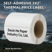 Étiquette autocollante imperméable 50*30mm vierge pour emballage, papier thermique direct pour codes-barres