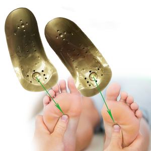 Semelles orthopédiques à soutien de la voûte plantaire élevé, masseur efficace pour les pieds plats, l'hyperpronation, les éperons calcanéens, la fasciite plantaire - Product Image 1